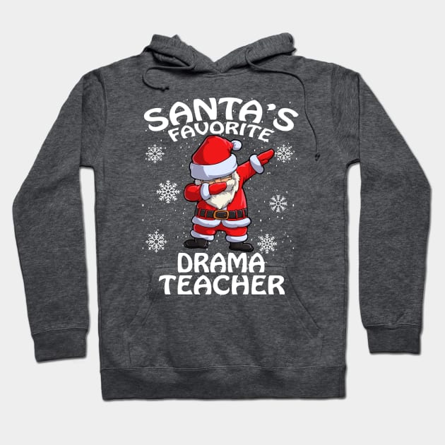 Santas Favorite Drama Teacher Christmas Hoodie by intelus